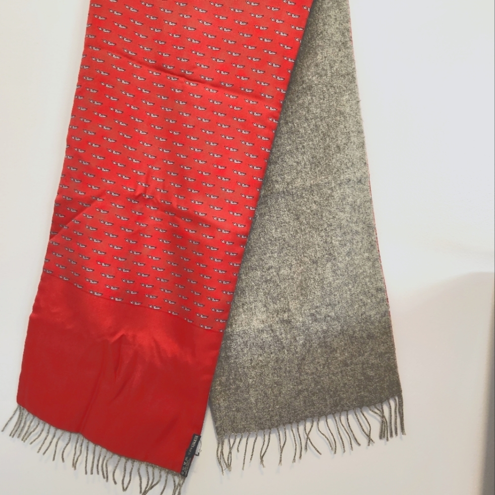 Hermès cashmere and silk scarf